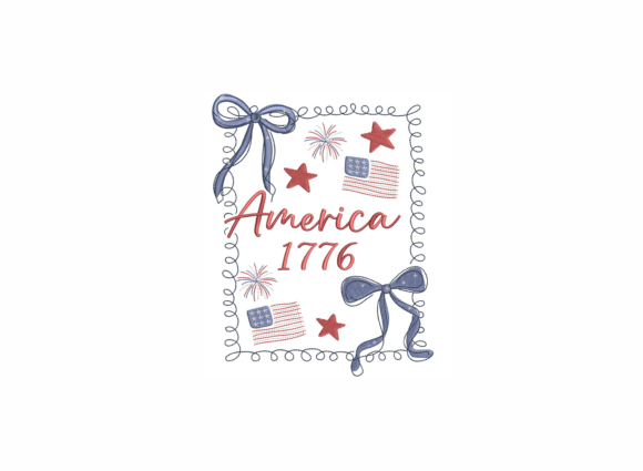 America 1776 Coquette Bow Embroidery Review
