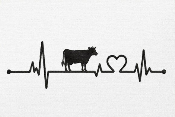 Cow Heartbeat Embroidery Design Review for Sellers