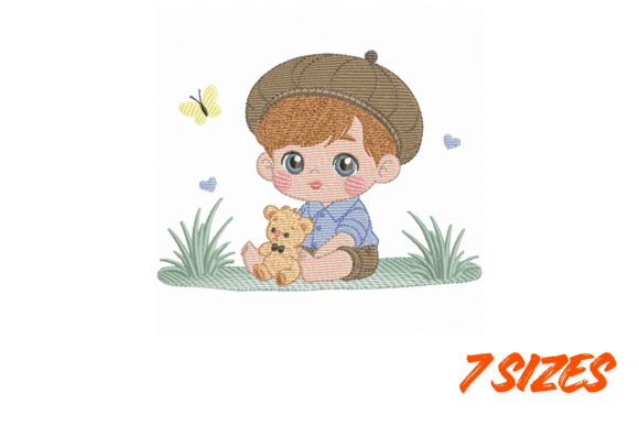 Cute Boy Teddy Embroidery Design Review