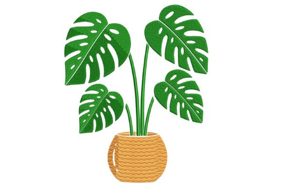 Monstera Plant Embroidery Design Review